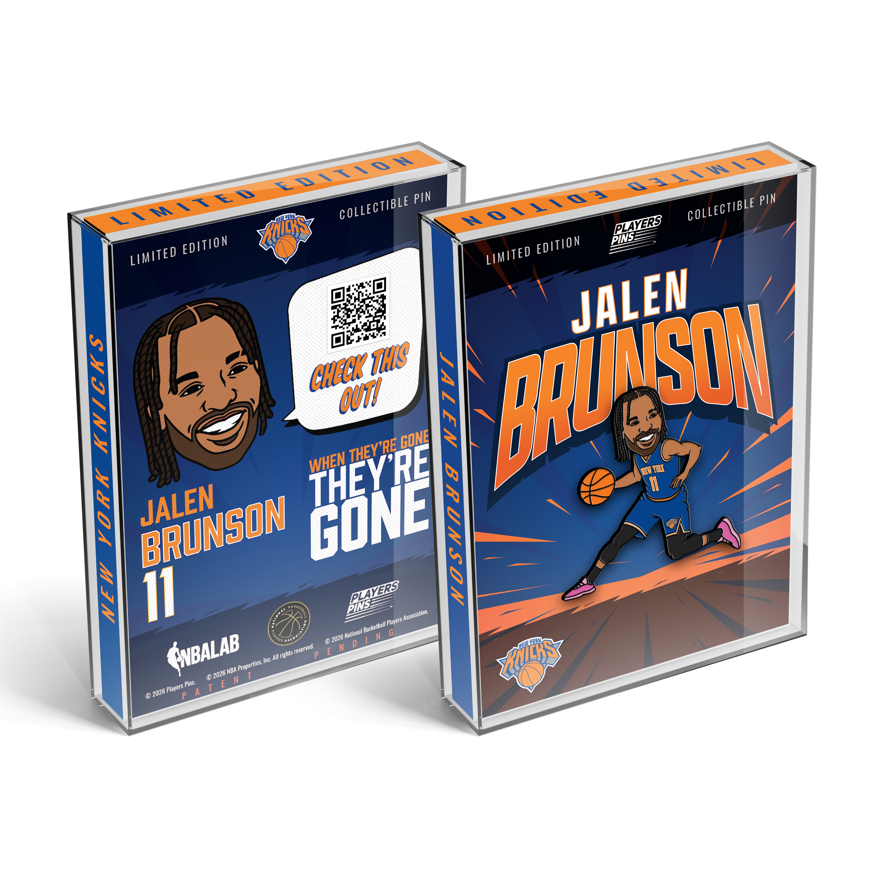 Jalen Brunson Collectible Pin (Limited Edition NBA Champs Collection)
